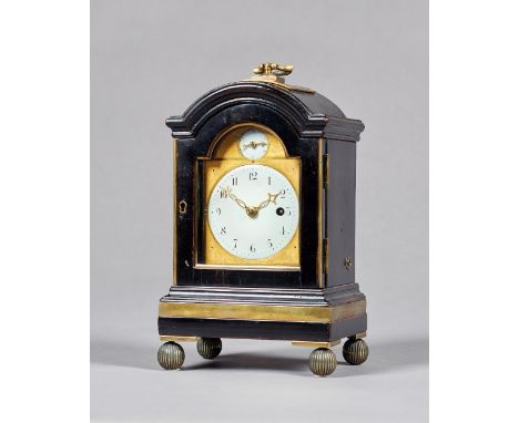 An interesting George III ebonised and brass-mounted timepieceRetailed by Haley & Milner, London, The movement by John Thwait