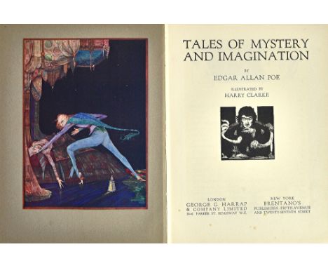 CLARKE (Harry), illustrator.  Tales of Mystery and Imagination, by Edgar Allan Poe. (? First Edition) 32 plates (8 coloured, 