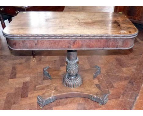 Regency rosewood card table. Condition report: see terms and conditions