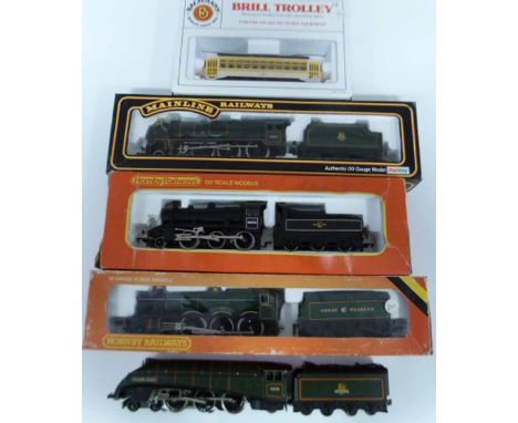 Four boxed items, Willington Hall (wrong box), class 2 locomotive (R.857), Mainline Railways "The Prince of Wales Volunteers,