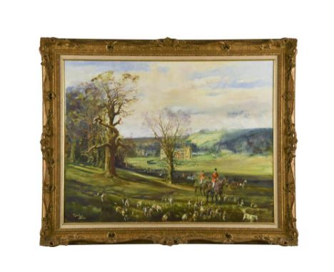 § Michael Lyne (British, 1912-1989) The Warwickshire at Compton Wynyates signed lower left "Michael Lyne" oil on canvas 70 x 