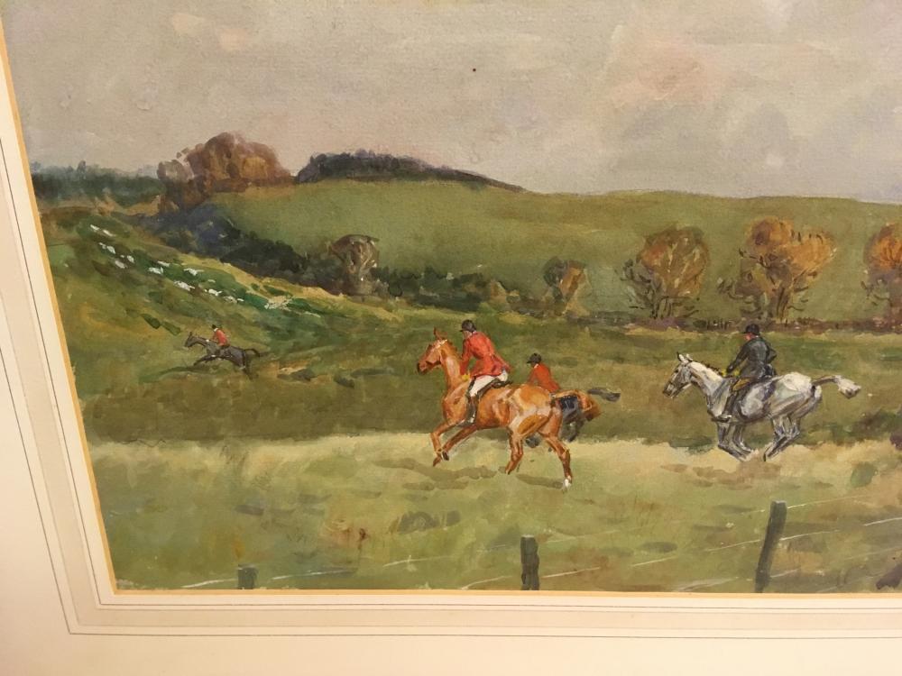 § Tom Carr (British, 19121977) The Field at speed over a post and rail