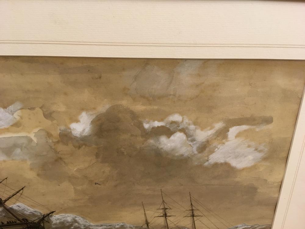 English School, 19th century The wreck of HMS Breadalbane, crushed by