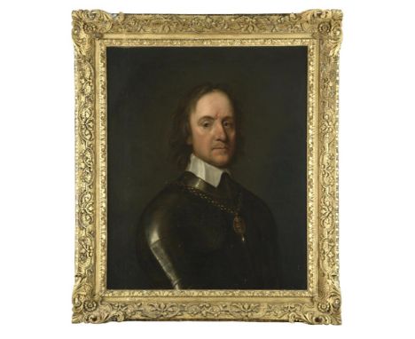Studio of Robert Walker (British, c. 1610–1658) Portrait of Oliver Cromwell (1599-1658), Lord Protector of England, head and 