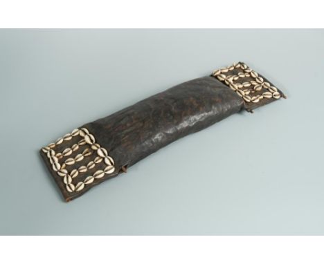 A collection of African tribal artefacts, mostly Ethiopian, to include an iron and wood bow drill, five basket weave bags, a 