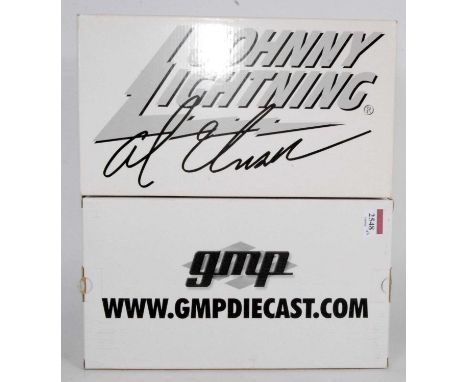 A GMP 1/18 scale boxed Dirt Champion diecast group to include model No. 7626 Al Unser/Johnny Lightning Special 4-Cam Ford Dir