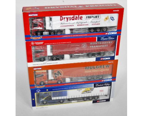 A Corgi Hauliers of Renown 1/50 scale boxed road transport diecast group, four examples, all appear as issued to include Ref.