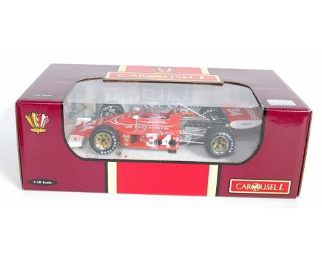 A Carousel 1 model No. 4710 1/18 scale model of a 1972 Indy 500 AAR Eagle race car finished in Norris Eagle livery with racin