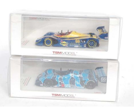 A Truescale Miniatures 1/43 scale resin long distance race car group to include a TSM 124362, 500km Road American Sunoco 1993