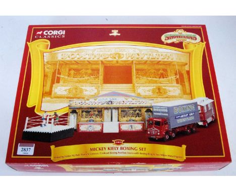 A Corgi Classics Showman's Range No. 31012 Mickey Keeley boxing set, housed in the original polystyrene packed box, appears c