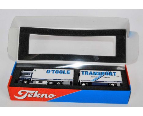 A Tekno The Irish Collection 1/50 scale boxed model of an O'Toole Transport Scania Topline R580 LZV Combination tractor unit 