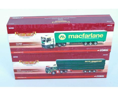 Four various boxed as issued Corgi Hauliers of Renown 1/50 scale road transport diecasts, to include Ref. Nos. CC13429, CC134