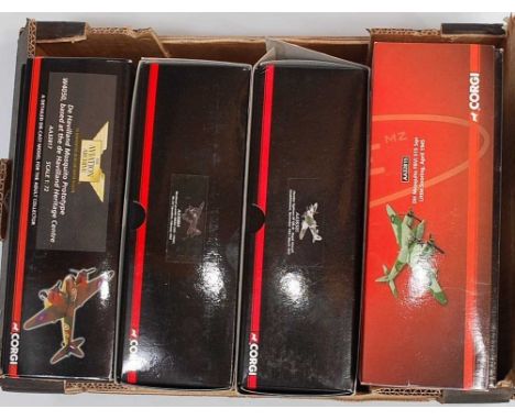 A Corgi Aviation Archive 1/72 scale Military diecast aircraft group, four examples, all appear as issued, to include Ref. Nos