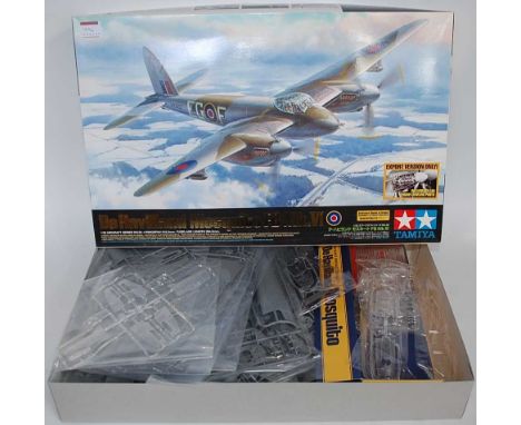 A Tamiya 1/32 scale Aircraft Series No. 26 plastic and etched metal kit for a De Havilland Mosquito FB Mk.v1, export version 