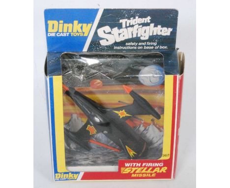 A Dinky Toys No.362 Trident Star Fighter, housed in the original window box with missiles (box cellophane split, otherwise NM