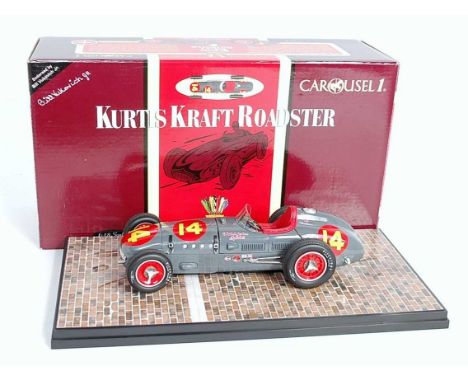 A Carousel 1 model No. 4553 1/18 scale model of a Kurtis Kraft Roadster 1953 Indy 500 winner, as driven by Bill Vukovich with