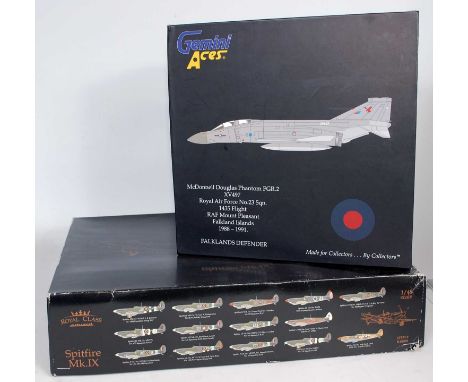 Four various boxed Gemini and Royal Class mixed scale boxed aircraft plastic kits to include a Royal Class Eduard Spitfire Mk