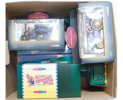 A collection of various boxed Corgi All the Fun of the Fair, The Greatest Show on Earth, and Vintage Glory of Steam, circus r