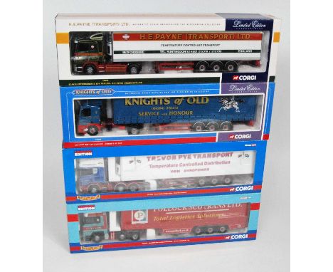 Four various boxed as issued Corgi Hauliers of Renown 1/50 scale road transport diecasts to include Ref. Nos. 75405, 76601, C