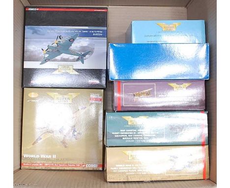 A Corgi Aviation Archive mixed scale boxed diecast aircraft group, seven examples, all appear as issued to include Ref. Nos. 