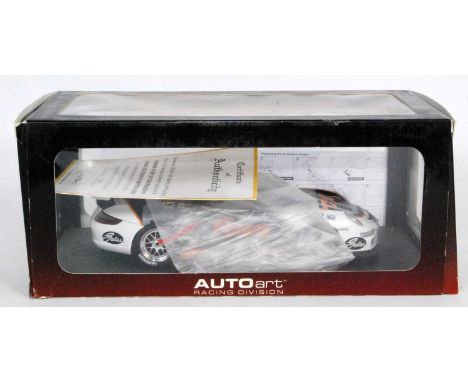 An Auto Art Racing Division limited edition 1/2000 pieces released 1/18 scale model of a Porsche 911 (997) GT 3 cup 2006 race