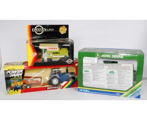 A collection of Ertl, Britains, and GAMA boxed and radio control tractors, to include a Britains Power Farm No.9382, a Ford T