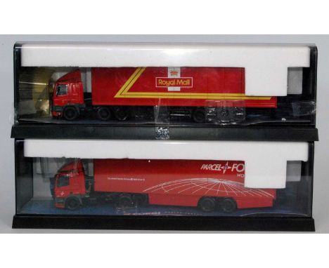 A Corgi Modern Trucks 1/50 scale Royal Mail road haulage diecast group to include Ref. Nos. 75501 Leyland Daf box trailer Par