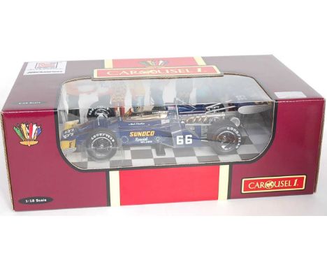 A Carousel 1 No. 4821 1/18 scale model of a Maclaren M16B 1972 Indianapolis 500 winner, finished in Sunoco special Maclaren l