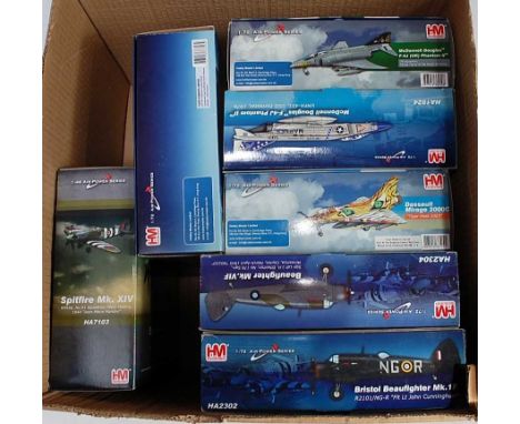 Seven various boxed as issued Hobby Master 1/72 and 1/48 scale diecast aircraft, all in original boxes to include Ref. Nos. H