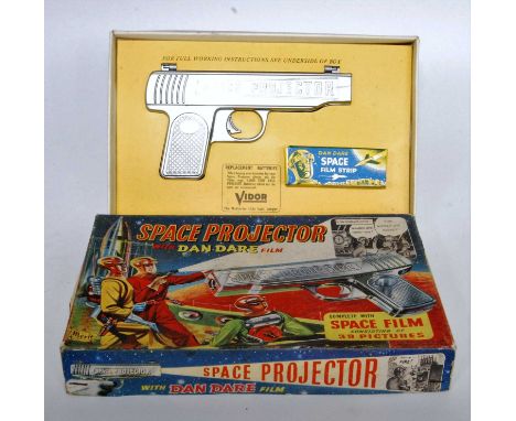 A J&amp;L Randall Ltd Dan Dare Space Projector with film strip, finished in the form of a space age gun, housed in the origin