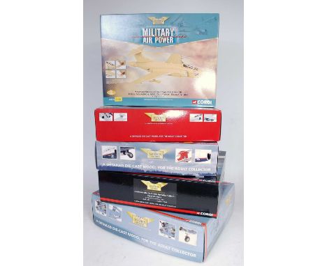 Five various boxed Corgi Aviation Archive mixed scale diecast aircraft, all in original boxes, and appear as issued and compl