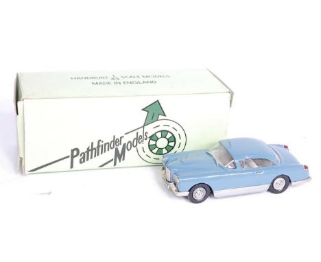 A Pathfinder Models 1/43 scale white metal model of a Facel Vega HK500 1960 saloon, model No. PMFCC1, limited edition No. 459