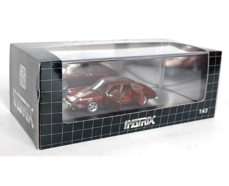 A Matrix Scale Models No. MX41607 1/43 scale of a Troutman and Barns Porsche 911 Sedan 1972 example, finished in metallic bro