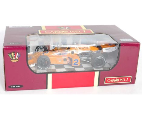 A Carousel 1 No. 489 1/18 scale model of a Maclaren M16B 1976 Indy 500 winner, comprising of Hy-Gain livery, with racing No. 