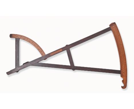 A FINE DAVIS BACK-STAFF BY WILLIAM CLARKE, 1736
in lignum vitæ with boxwood scales and maker's plate signed and inscribed Mad