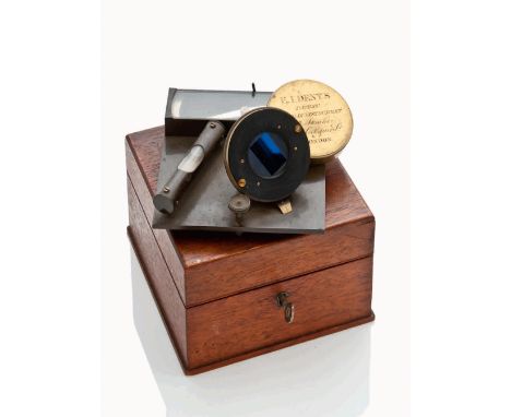 A DIPLEIDOSCOPE BY E.J. DENT, LONDON, CIRCA 1850
mounted on a bedplate numbered 'L791', threaded levelling, bubble level and 