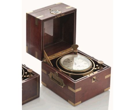 [HENRY] FRODSHAM, LIVERPOOL, A TWO-DAY MARINE CHRONOMETER, No. 2413, CIRCA 1840.
the 4in. silvered dial signed, inscribed and