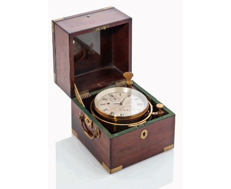 CHARLES CUMMINS, LONDON, A FINE 8-DAY MARINE CHRONOMETER, No. 1051/im, 
CIRCA 1845
the 4in. silvered dial signed and numbered
