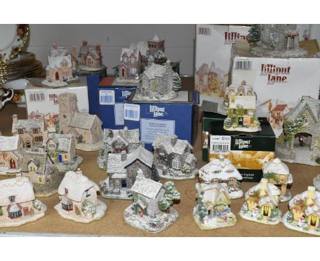TWENTY NINE SNOW COVERED LILLIPUT LANE SCULPTURES FROM VARIOUS COLLECTIONS, some boxed and with deeds where mentioned, compri