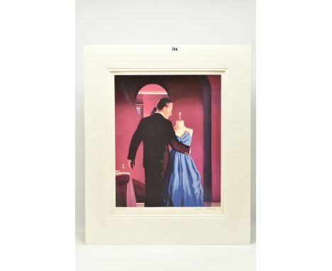 JACK VETTRIANO (SCOTTISH 1951) 'ALTAR OF MEMORY', a signed limited edition print on paper depicting a male figure with a mann