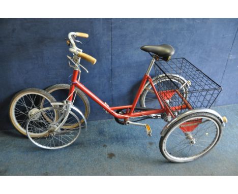 Vintage tricycle discount with back seat