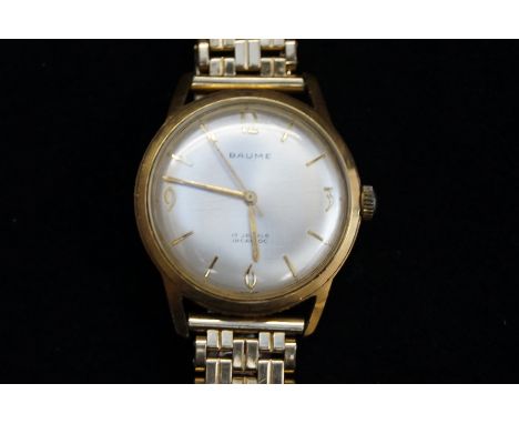 Baume 17 jewels incbloc gents manual wind wristwatch (Currently ticking)