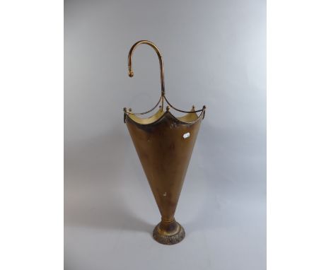 A Novelty Metal Stick Stand in The form of An Umbrella, 77 Cm High