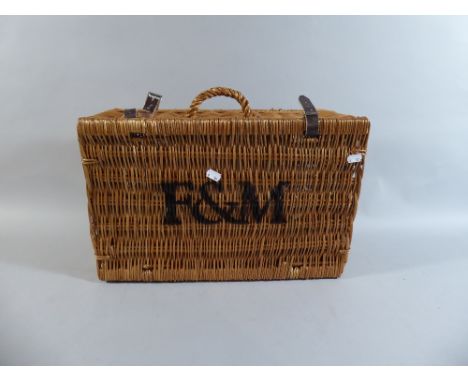 A Wicker Fortnum and Mason Picnic Hamper, 48 Cm Wide