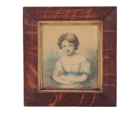 19TH CENTURY SCHOOL, 'DINNER TIME' miniature oil painting on prepared Charles Roberson & Co mahogany panel, 15cm x 10cm and a