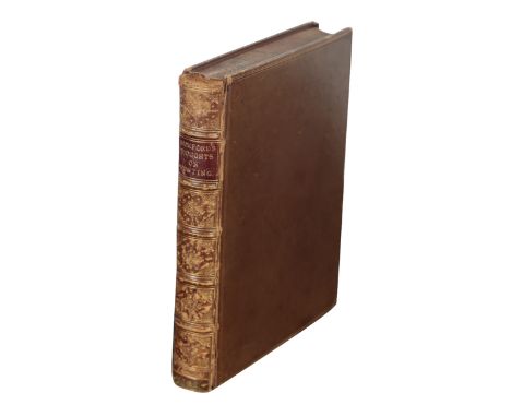 BECKFORD, PETER: THOUGHTS ON HUNTING printed by E. Easton, Sarum and sold by P. Elmsly et al, London 1781, 19th Century gilt 