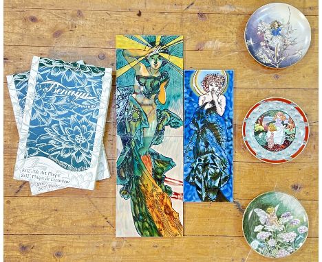 A group of three Villeroy and Boch fairy plates comprising 'The Blackthorn Fairy', 'The Candytuft Fairy', and 'A Tisket a Tas
