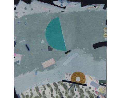 John Inglis PRSW, RGI, HAWI, (SCOTTISH b. 1953), 'Moonrise, Rackwick', watercolour &amp; gold leaf, framed under glass with a