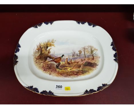 LARGE ROYAL WORCESTER PLATTER 16' LENGTH