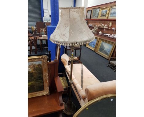BRASS RISE &amp; FALL LAMP
